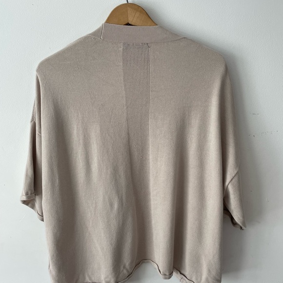 August Silk beige cardigan - Picture 2 of 5